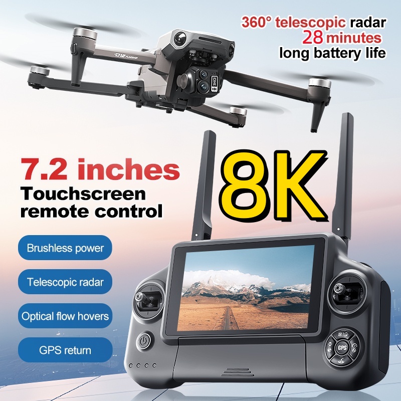 Drone RC Quadricóptero 8K com  - Drone Battery Box avaliação e preço