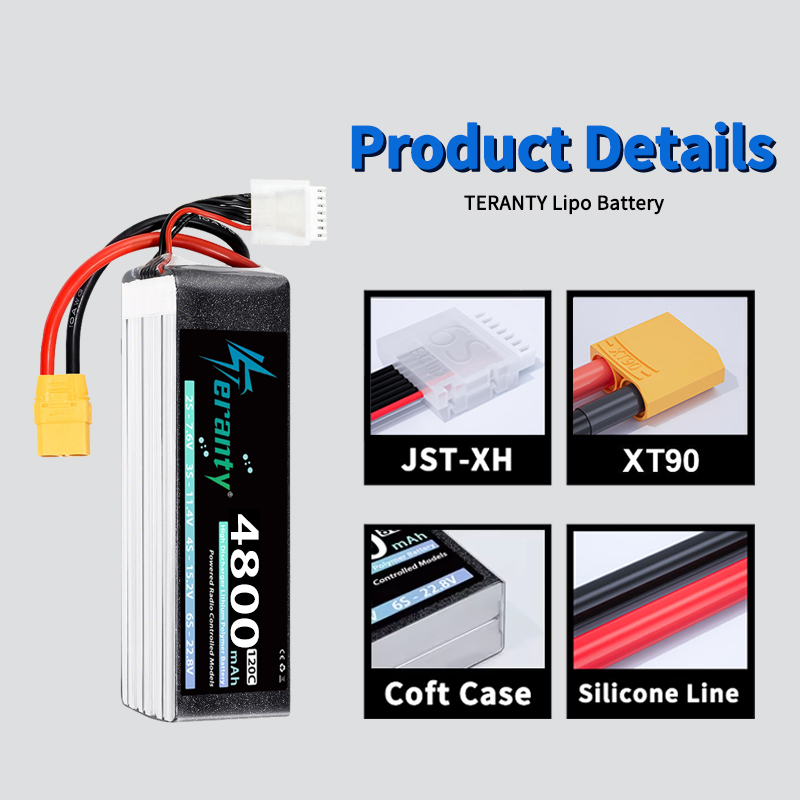 Bateria Lipo TERANTY 6S 4800mA - Drone Battery Lipo avaliação e preço