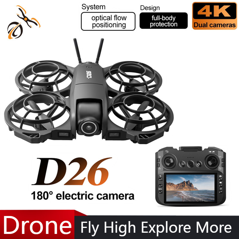 Drone D26 4K Aéreo HD 180 °    - Drone Battery Box avaliação e preço