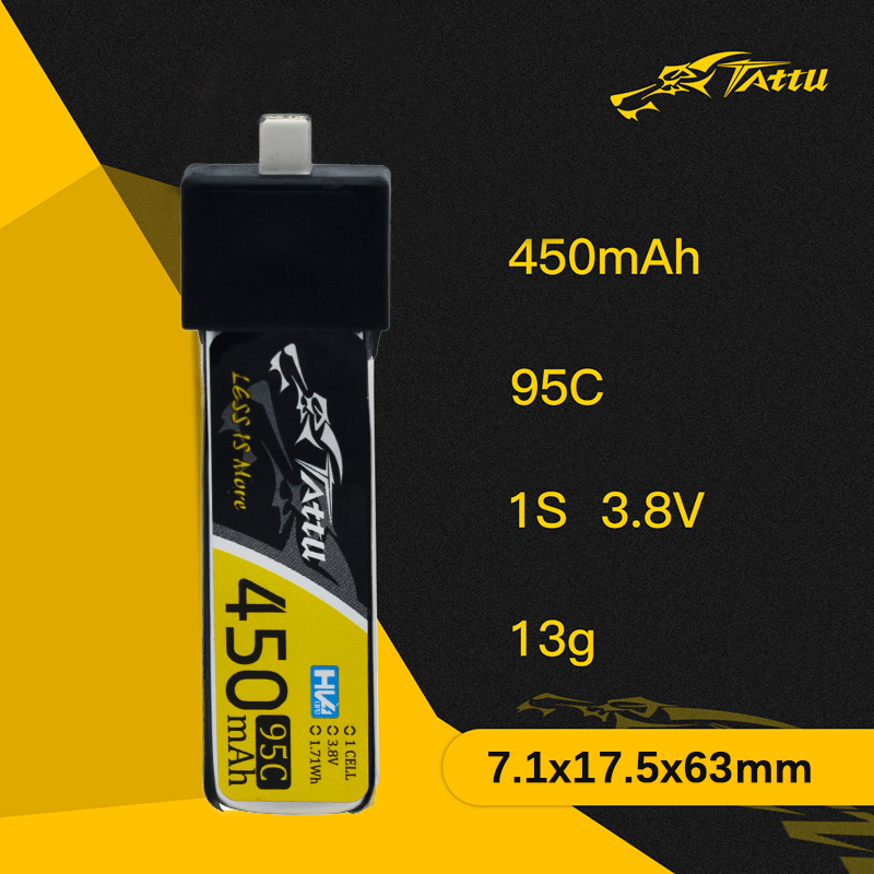 3 pçs nova tattu 450/500/550ma - Drone Battery Lipo avaliação e preço