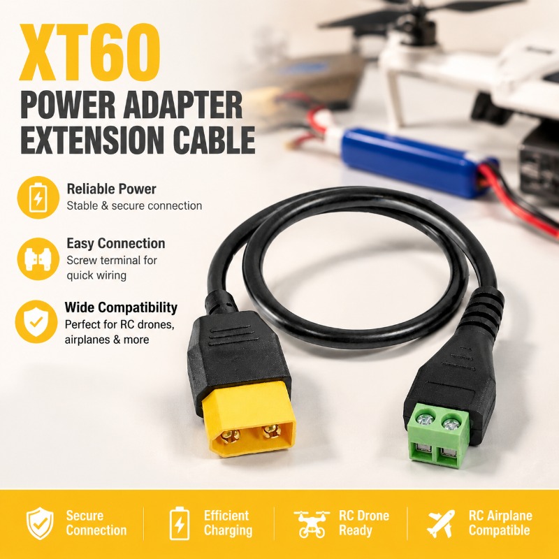Cabo Adaptador XT60 Macho-Fême - Drone Battery Connector avaliação e preço